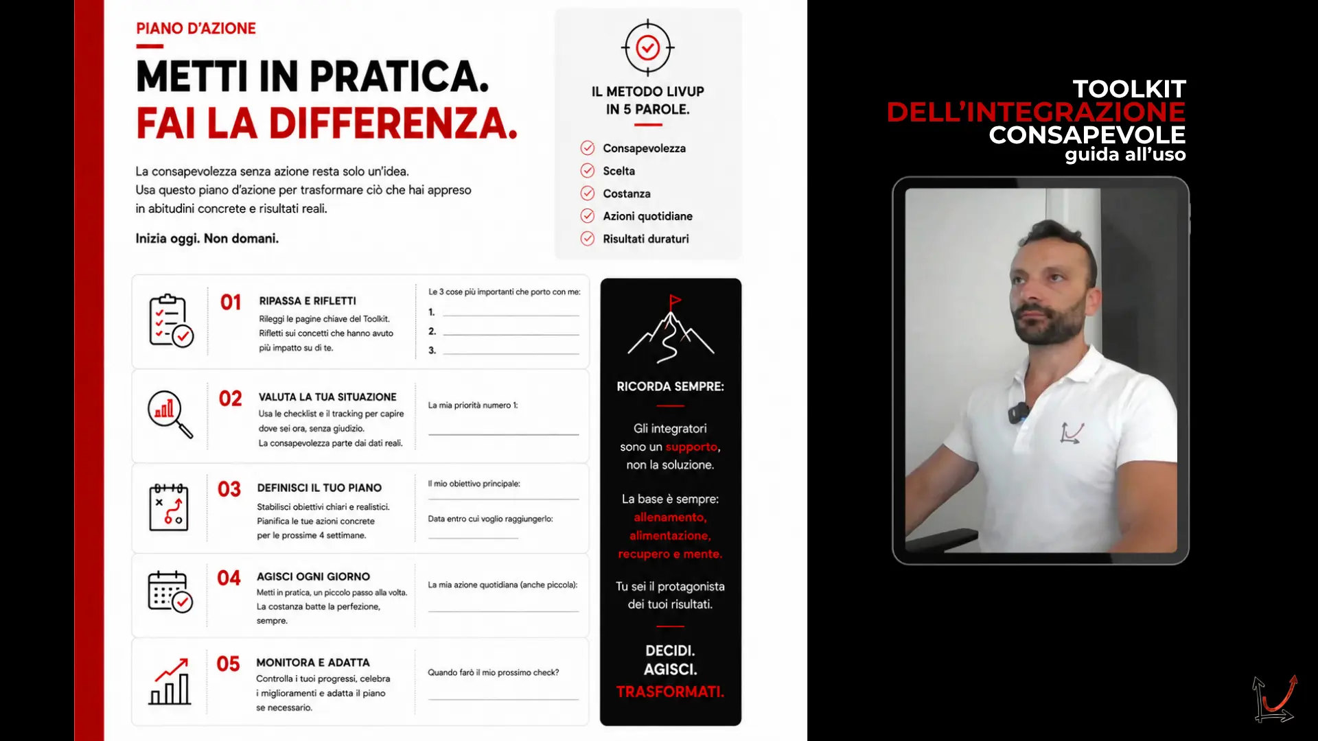 Valerio Destino nella video guida all’uso del Toolkit
